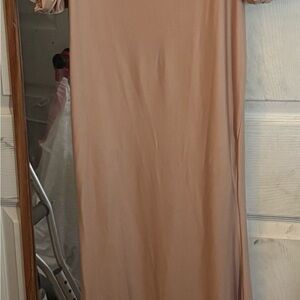 Elegant Tan Women's Dress